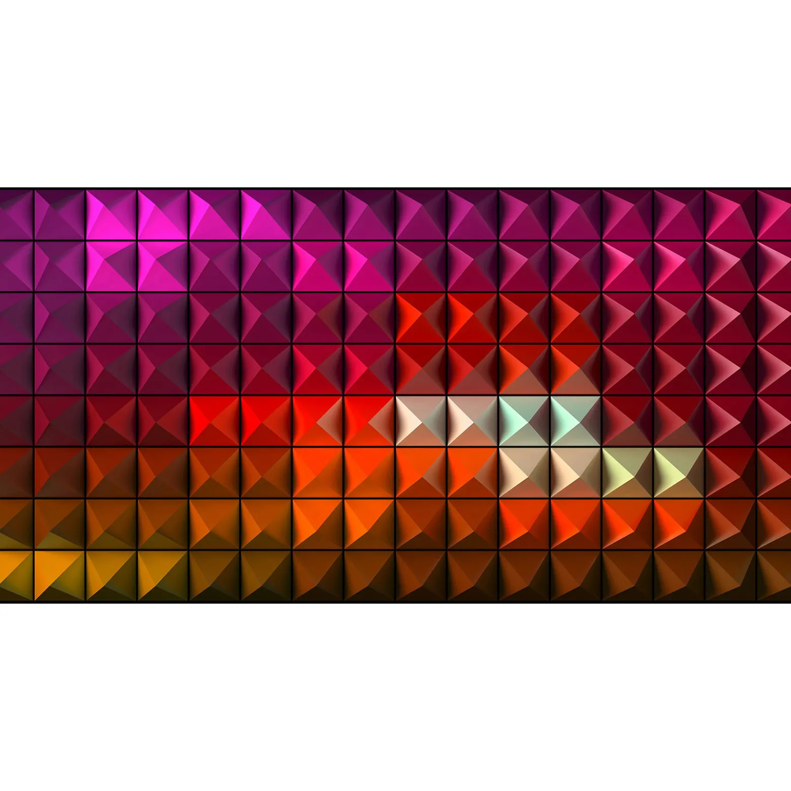 Fototapete Vlies 3D Grafisch Quadrate bunt