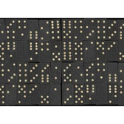 Fototapete Vlies Domino Steine schwarz weiß