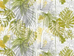 Fototapete Vlies Dschungel Blätter Floral weiß 38232-1