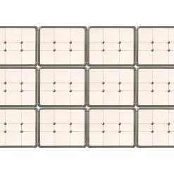 Fototapete Vlies Fliesen Vierecke Grafik creme