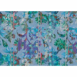 Fototapete Vlies Floral Grafik violett lila Premium