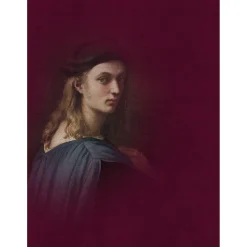 Fototapete Vlies Fresco Portrait rot beige Premium