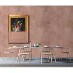 Fototapete Vlies Gemälde Beton rosa kupfer Premium