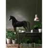 Fototapete Vlies Gemälde Pferd schwarz grau Premium