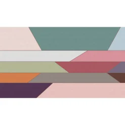 Fototapete Vlies Geometrie Retro rosa grau Premium