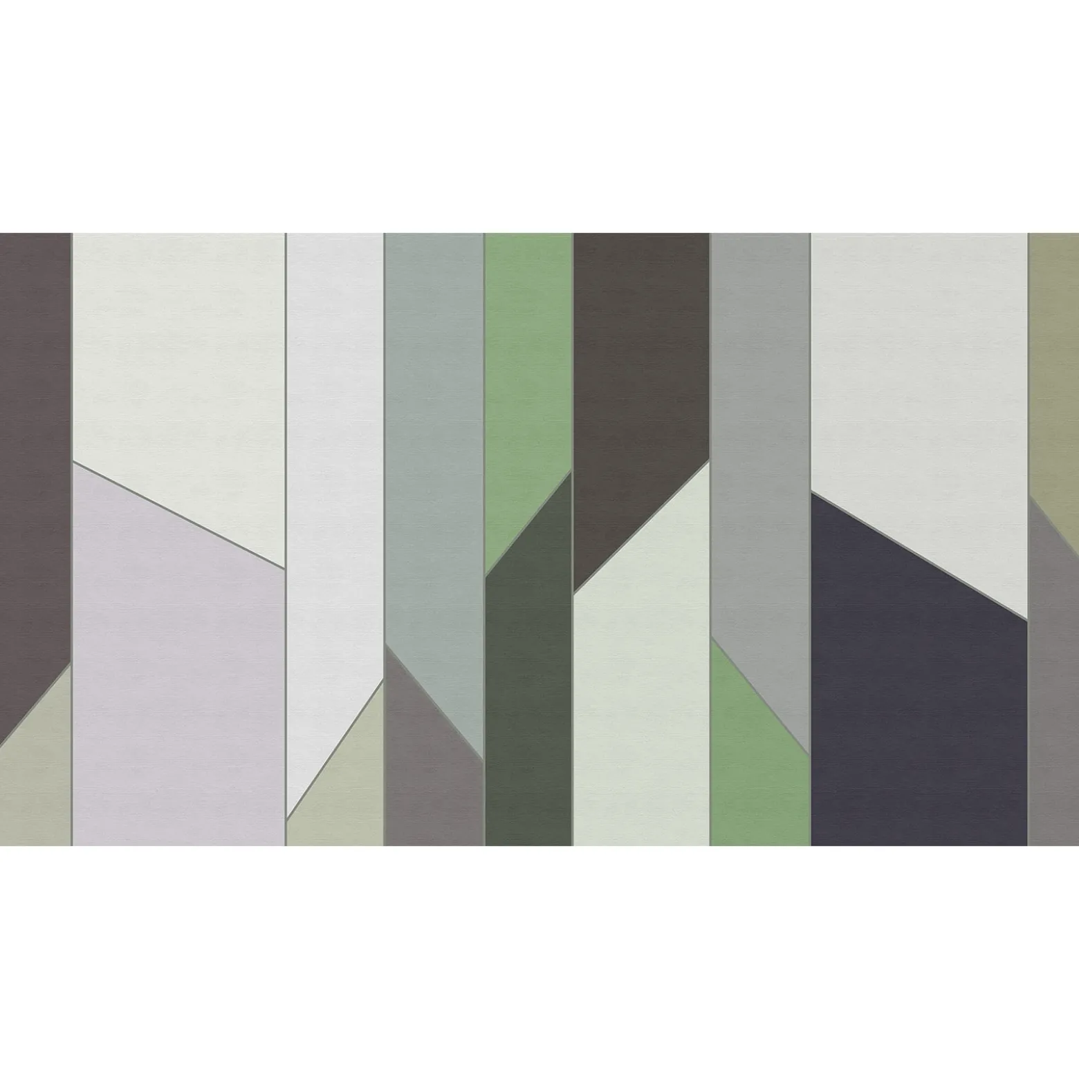 Fototapete Vlies Geometrie Retro grün grau Premium