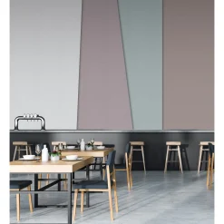 Fototapete Vlies Geometrie Retro blau rosa Premium