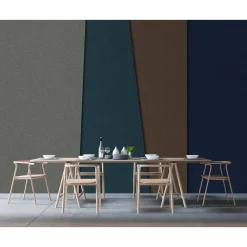 Fototapete Vlies Geometrie Retro blau braun Premium
