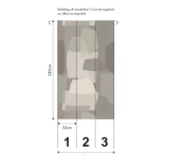 Fototapete Vlies Grafik Abstrakt Grau Beige 78206-2
