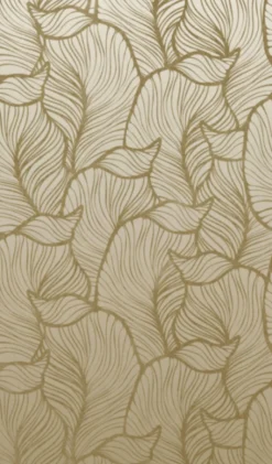 Fototapete Vlies Grafik Blätter Floral beige 47270