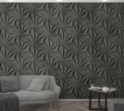 Fototapete Vlies Grafik 3D Geometrie anthrazit 47228