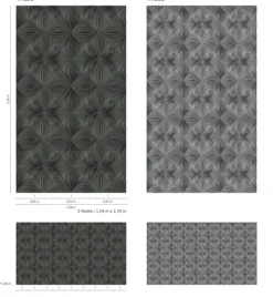 Fototapete Vlies Grafik 3D Geometrie anthrazit 47230