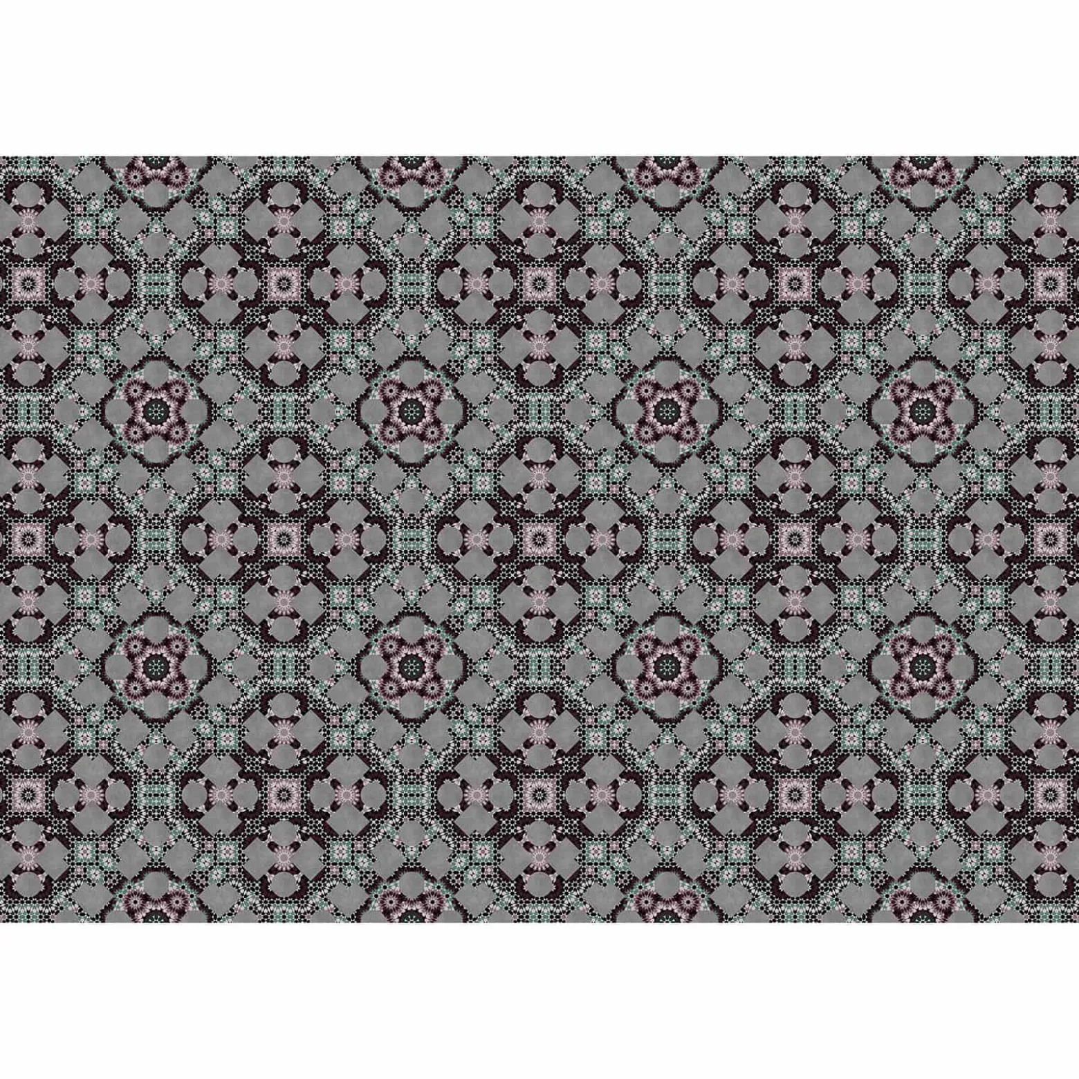 Fototapete Vlies Grafik Kreise 3D grün taupe Premium