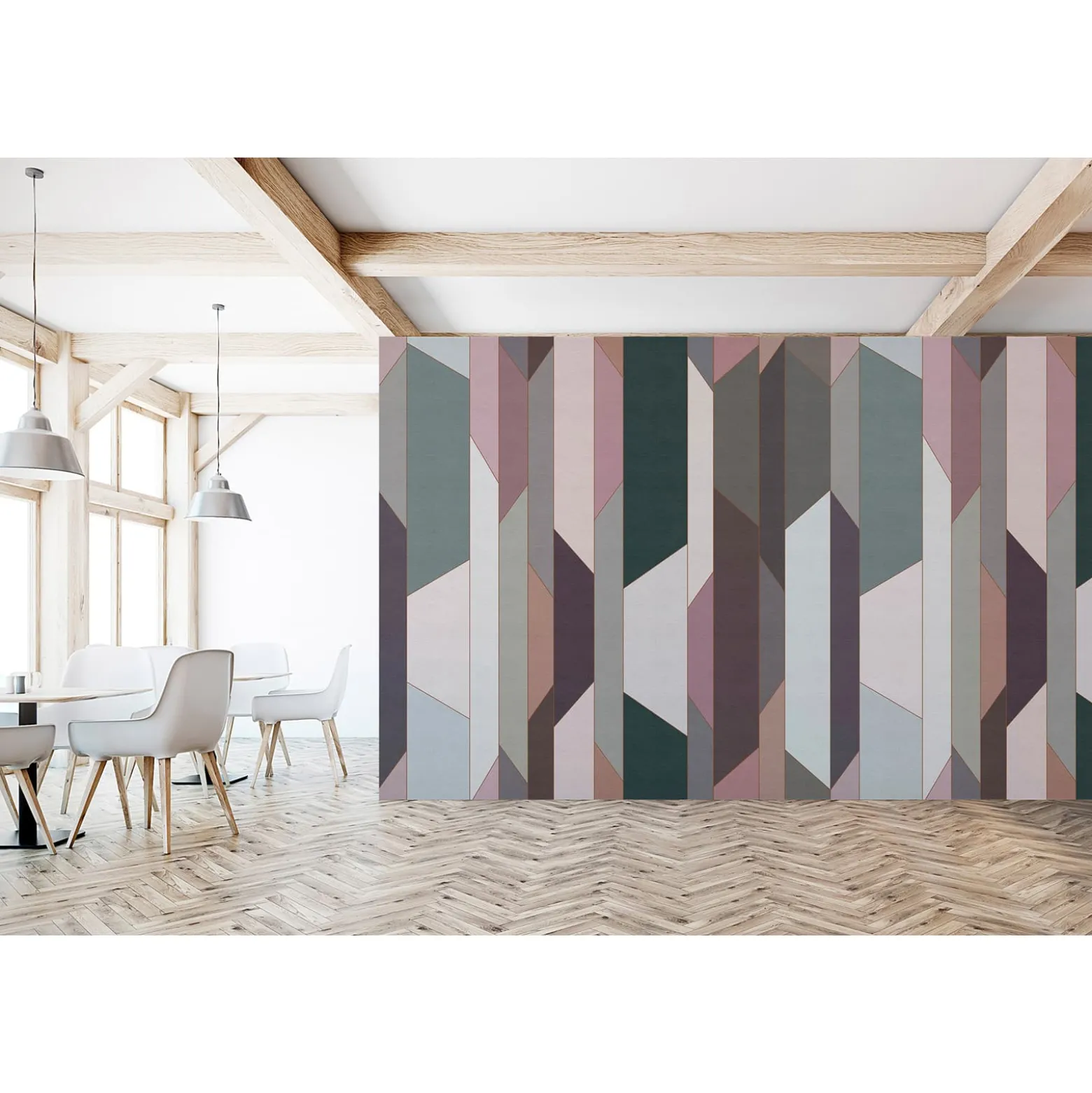 Fototapete Vlies Grafisch 3D beige rosa Premium