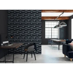 Fototapete Vlies Grafisch 3D Würfel blau Premium