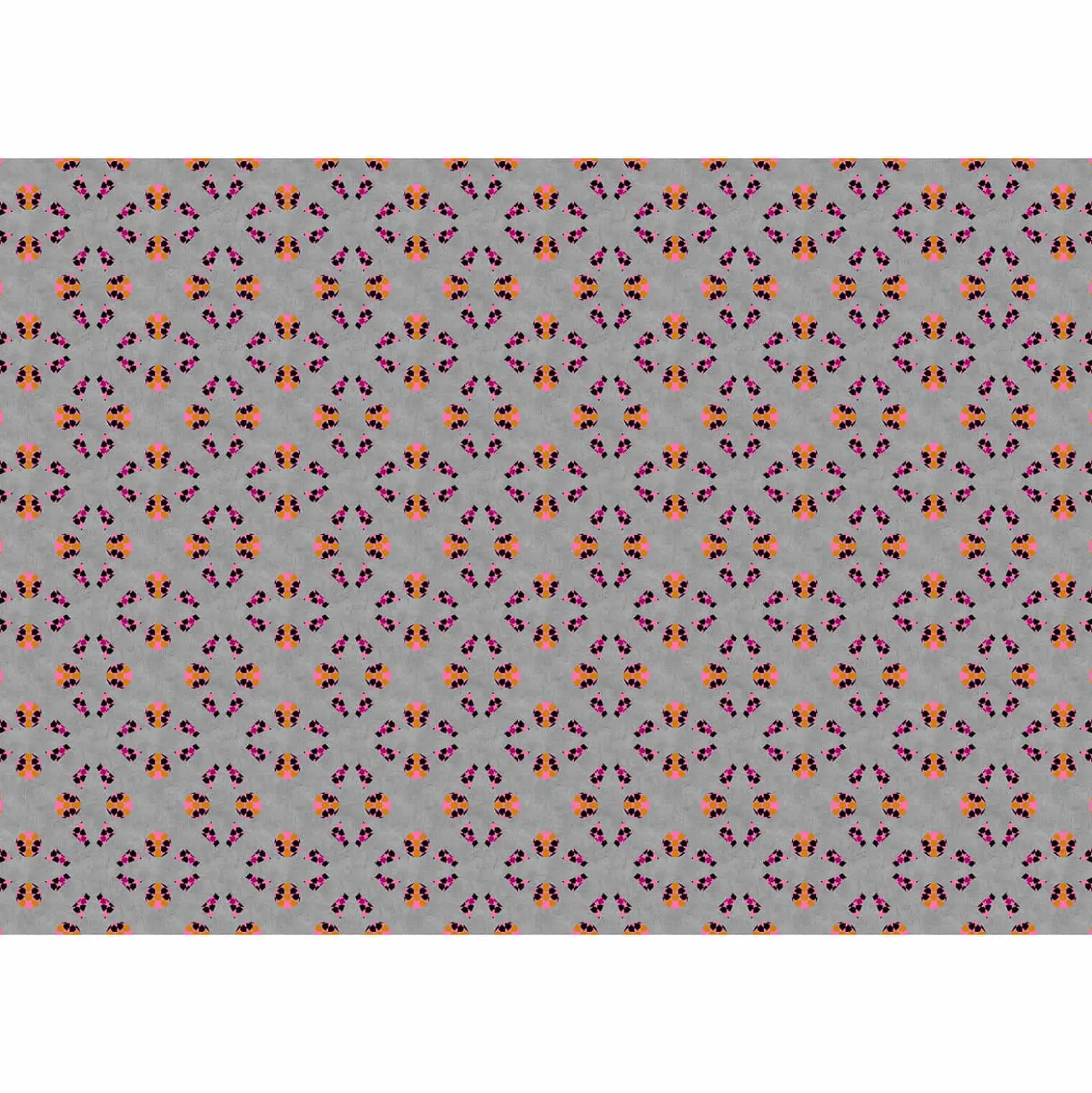 Fototapete Vlies Grafisch grau pink orange Premium
