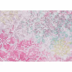 Fototapete Vlies Grafisch Kreuze violett pink Premium