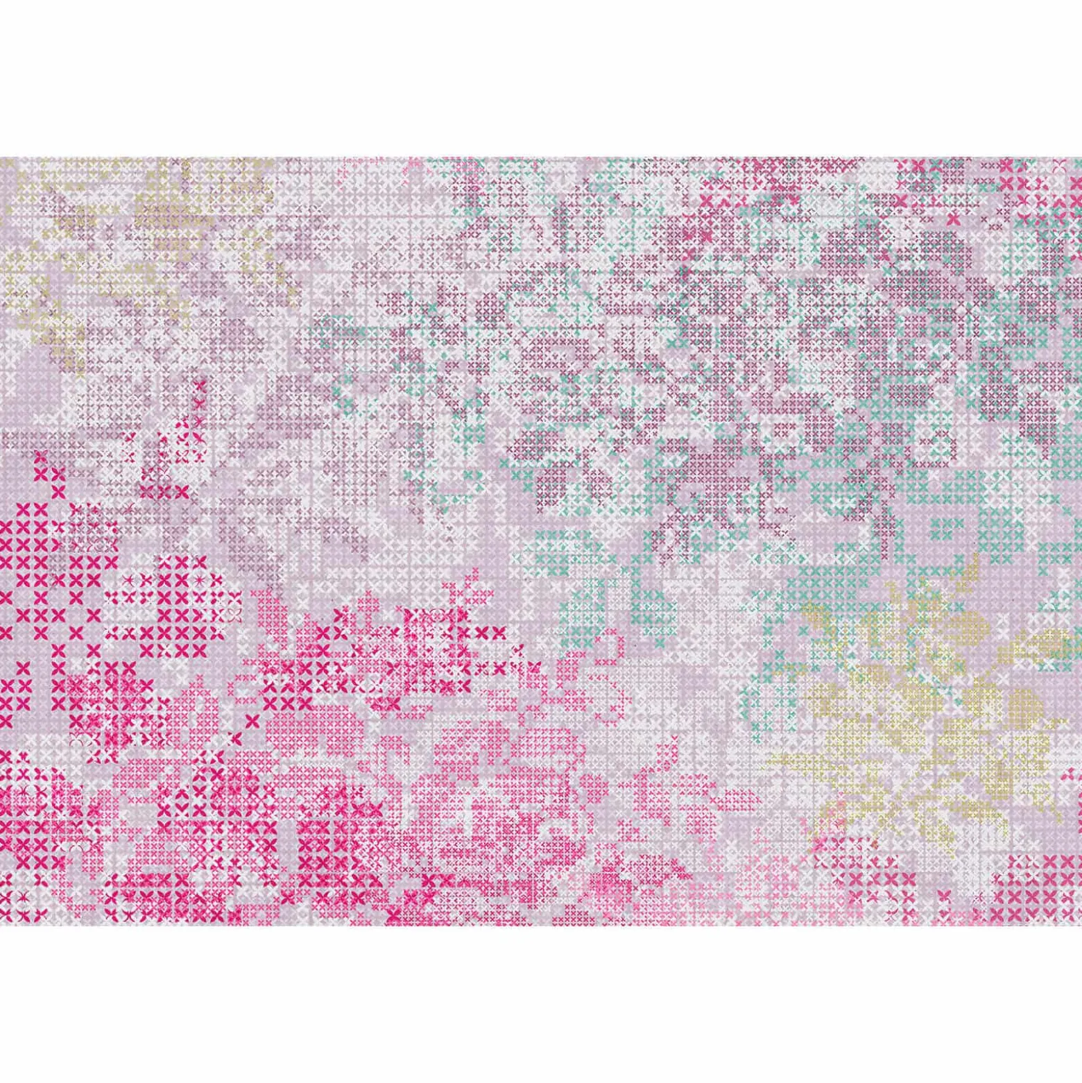 Fototapete Vlies Grafisch Kreuze violett pink Premium