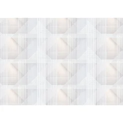 Fototapete Vlies Grafisch Striche grau orange Premium