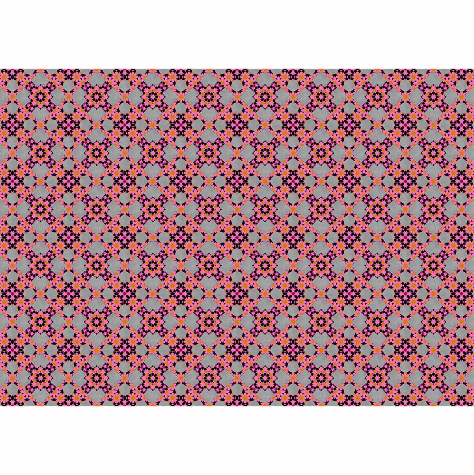 Fototapete Vlies Grafisch Vierecke grau lila Premium