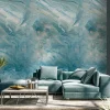 Fototapete Vlies Grandeco Blau Marmor Optik A54202