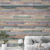 Fototapete Vlies Grandeco Bunt Holz Optik A42401