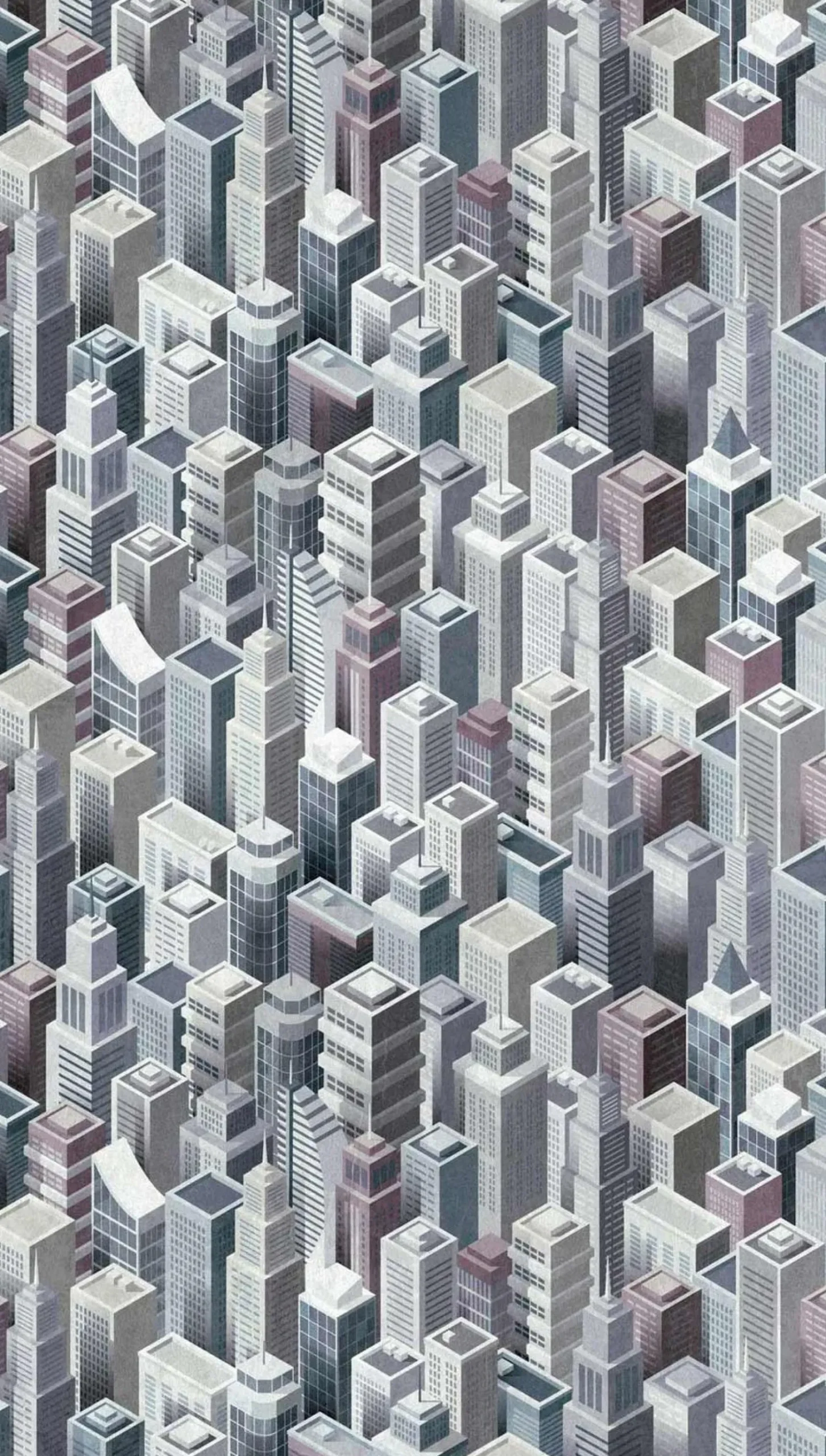 Fototapete Vlies Großstadt 3D Häuser grau blau 38250-1