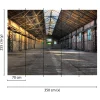 Fototapete Vlies Halle Industrial Steinwand grau braun