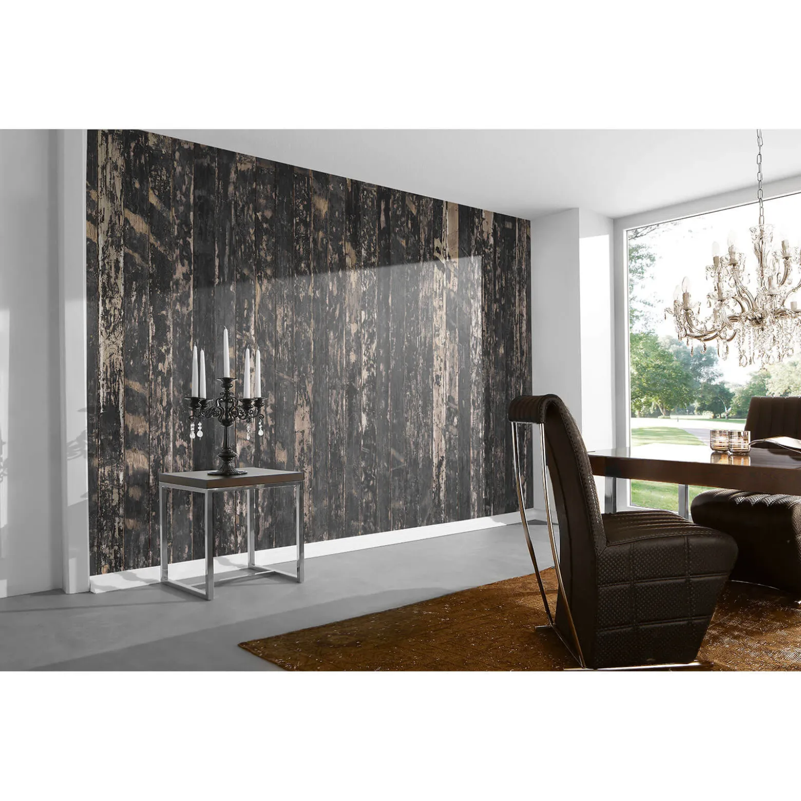 Fototapete Vlies Holz Dielen Vintage beige