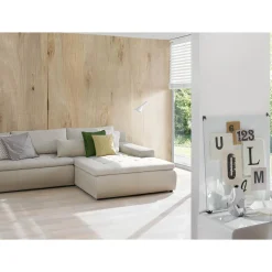 Fototapete Vlies Holz Maserung Boden beige creme