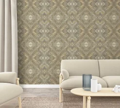 Fototapete Vlies Holz-Optik Grafisch braun beige 47249