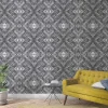 Fototapete Vlies Holz-Optik Grafisch grau weiß 47250