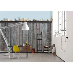 Fototapete Vlies Holz Shabby Chic braun grau