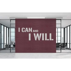 Fototapete Vlies I Can and I Will Steine grau Premium