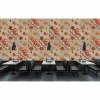Fototapete Vlies Kacheln Fisch-Schuppen beige Premium