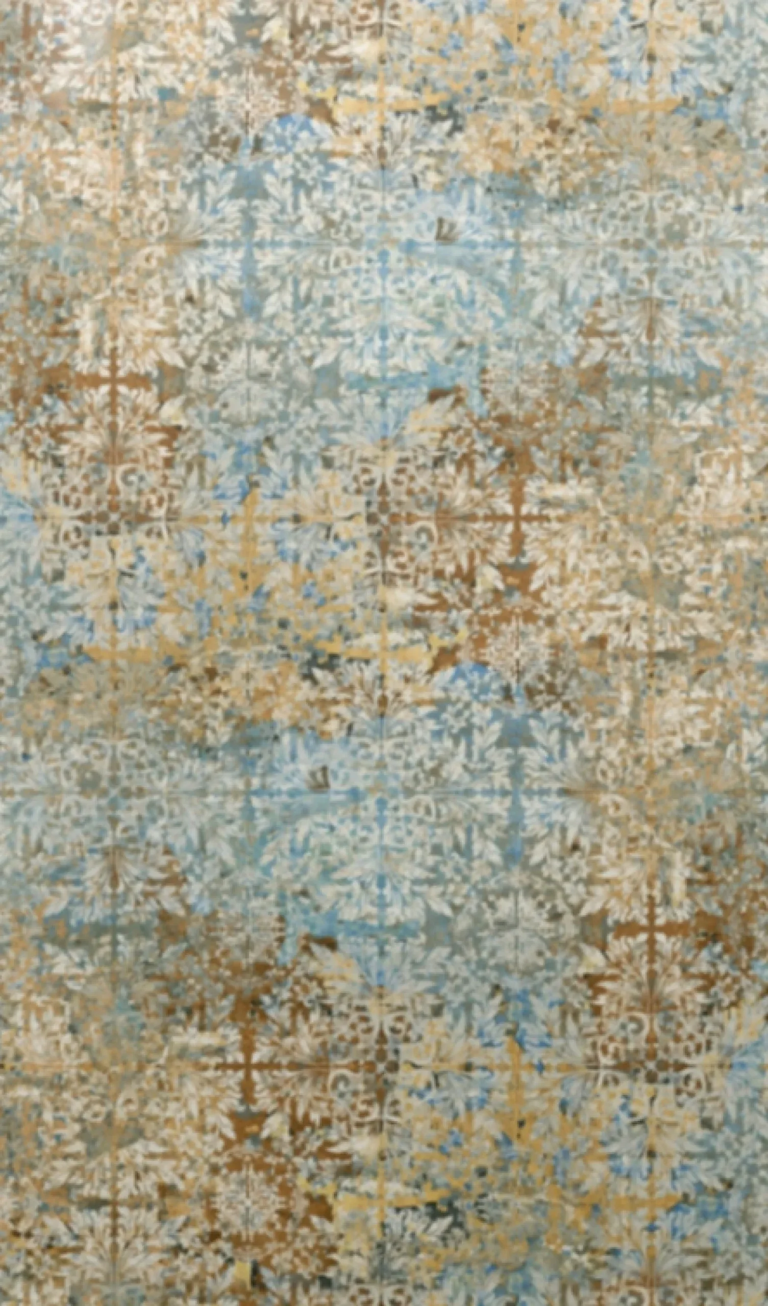 Fototapete Vlies Kacheln Orient Ornamente blau 47232