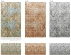 Fototapete Vlies Kacheln Orient Ornamente blau 47232