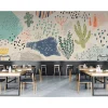 Fototapete Vlies Kakteen Pop Art beige blau Premium