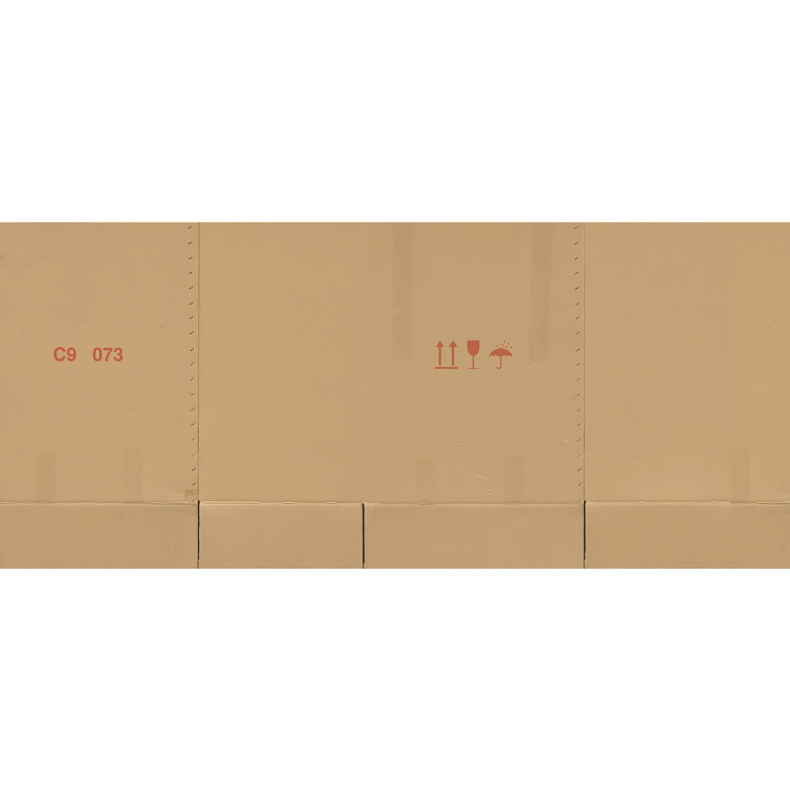 Fototapete Vlies Karton Paket Pappe beige rot