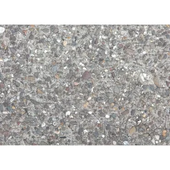 Fototapete Vlies Kieselsteine Beton grau weiß