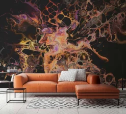 Fototapete Vlies Koralle Abstrakt orange pink