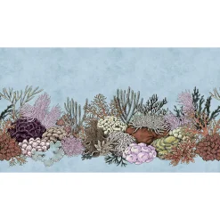 Fototapete Vlies Korallen Meer blau rosa Premium