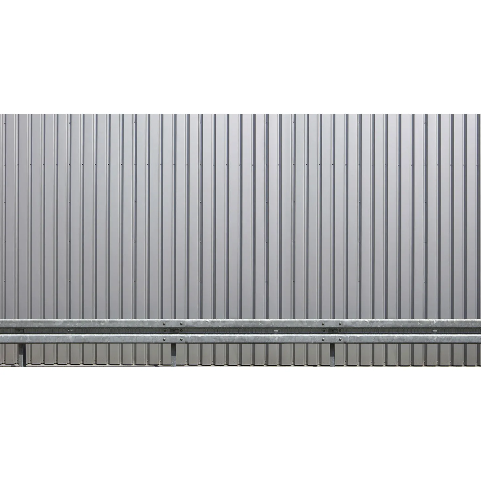 Fototapete Vlies Leitplanke Metallwand grau