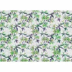 Fototapete Vlies Lilien Floral Mosaik Neon grau grün