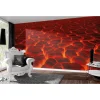 Fototapete Vlies Magma Lava Feuer rot