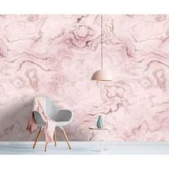 Fototapete Vlies Marmor Aquarell grau rosa Premium