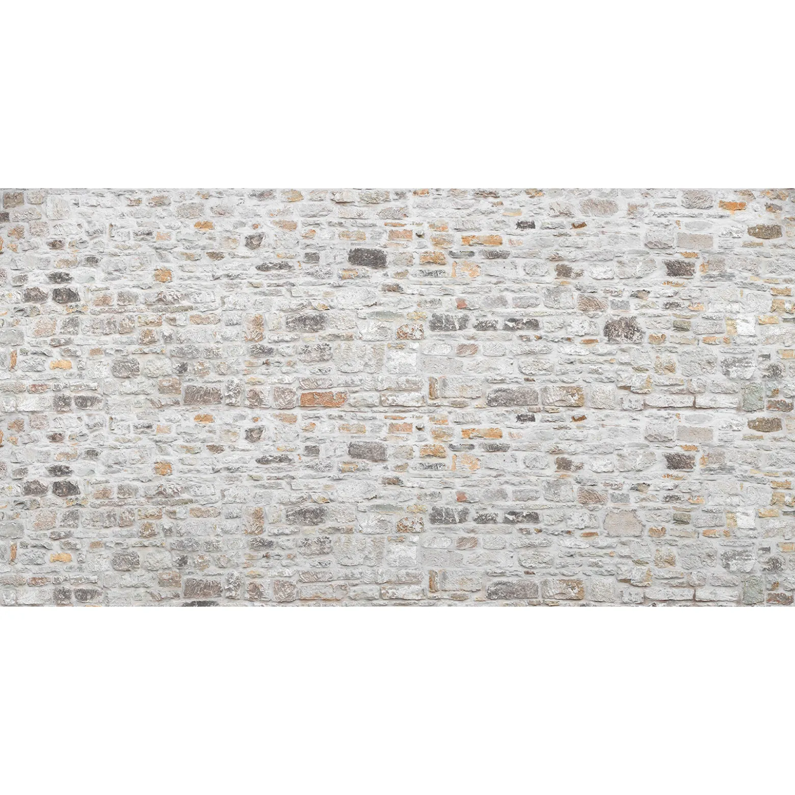 Fototapete Vlies Mauer Steinwand grau weiß