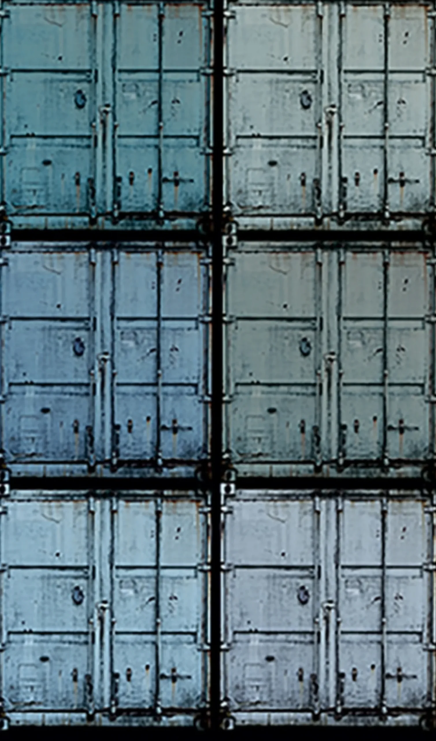Fototapete Vlies Metall Container Schiff blau 47217