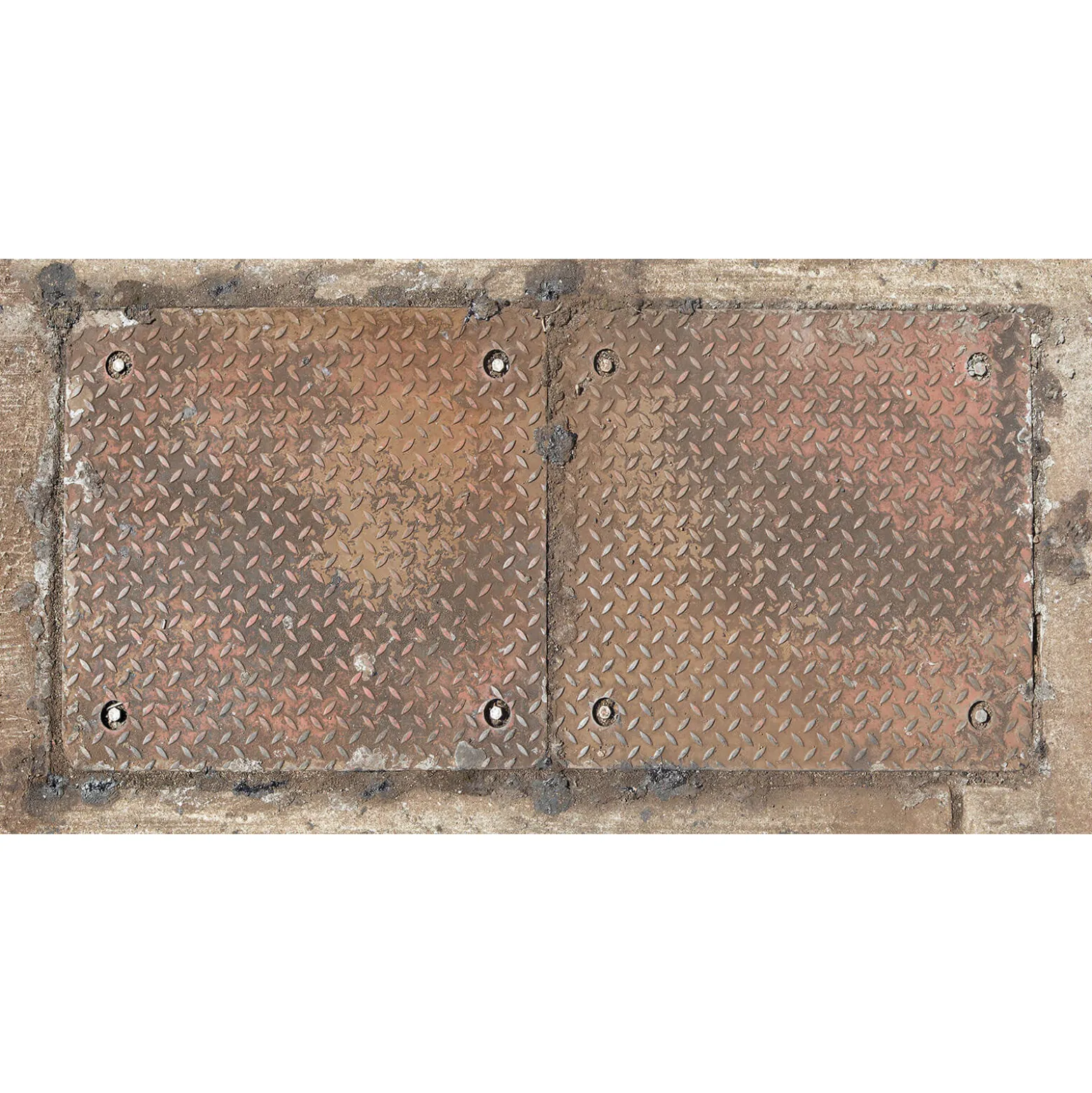 Fototapete Vlies Metall Eisenplatten beige braun