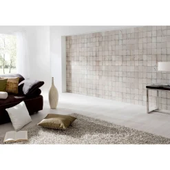 Fototapete Vlies Mosaik Fliesen beige creme